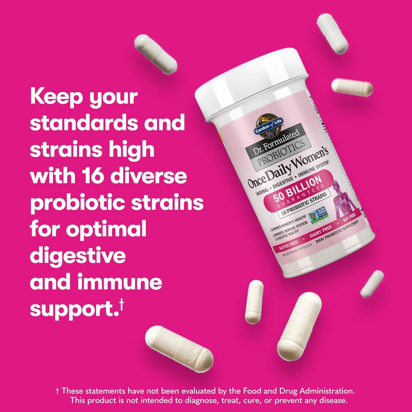 Garden of Life Once Daily Dr. Formulated Probiotics for Women 50 Billion CFU