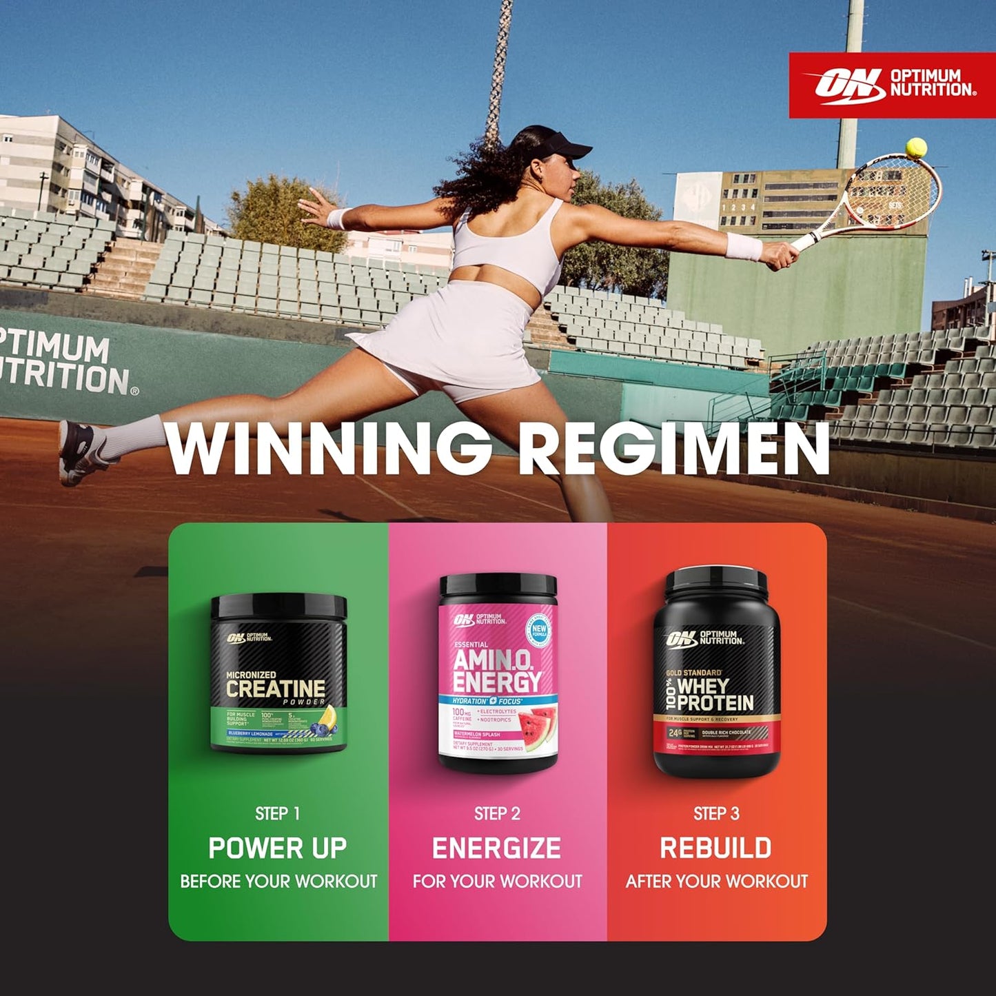 Optimum Nutrition - Flavoured Micronised Creatine - Blueberry Lemonade - 60 Serves