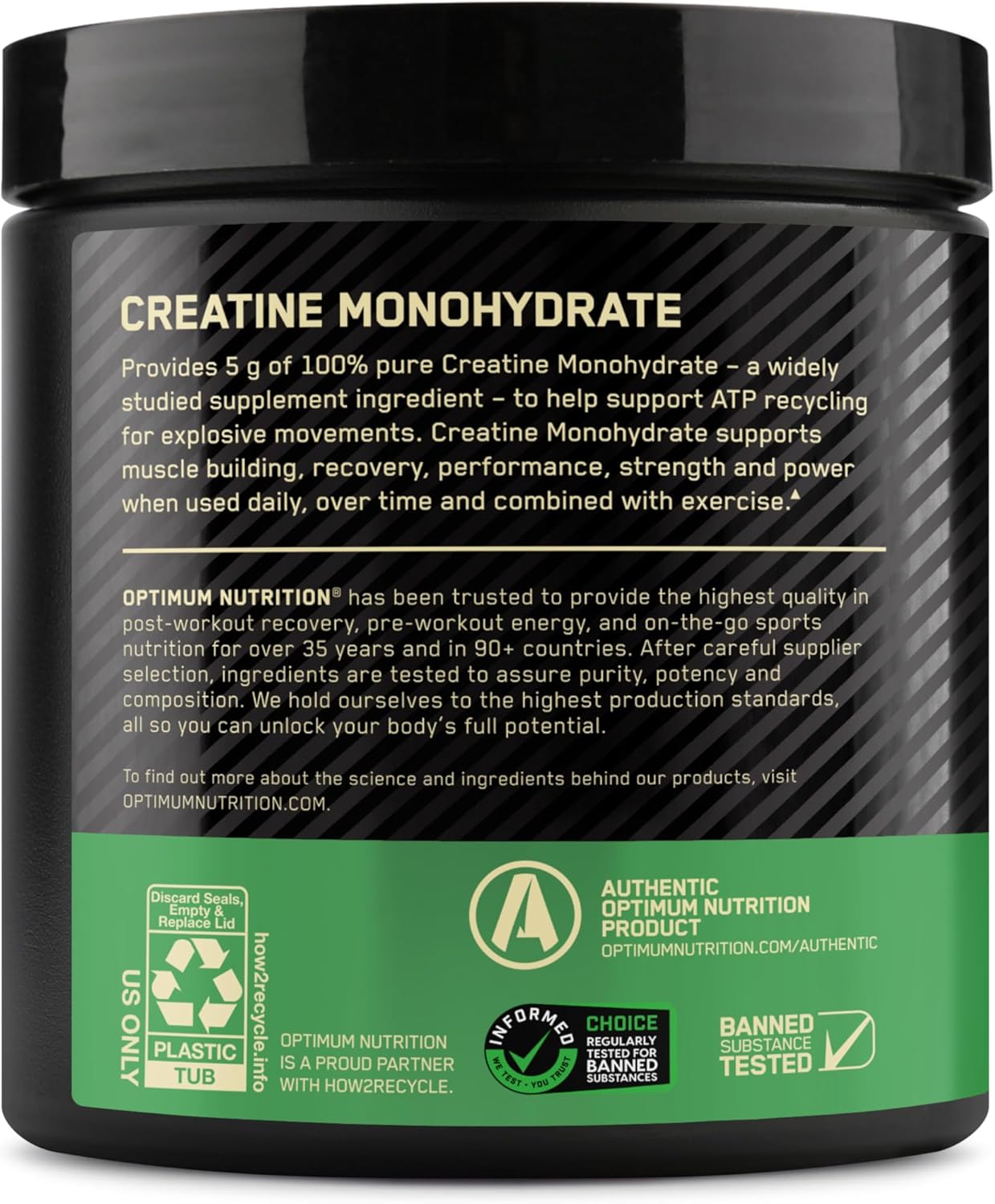 Optimum Nutrition - Flavoured Micronised Creatine - Blueberry Lemonade - 60 Serves
