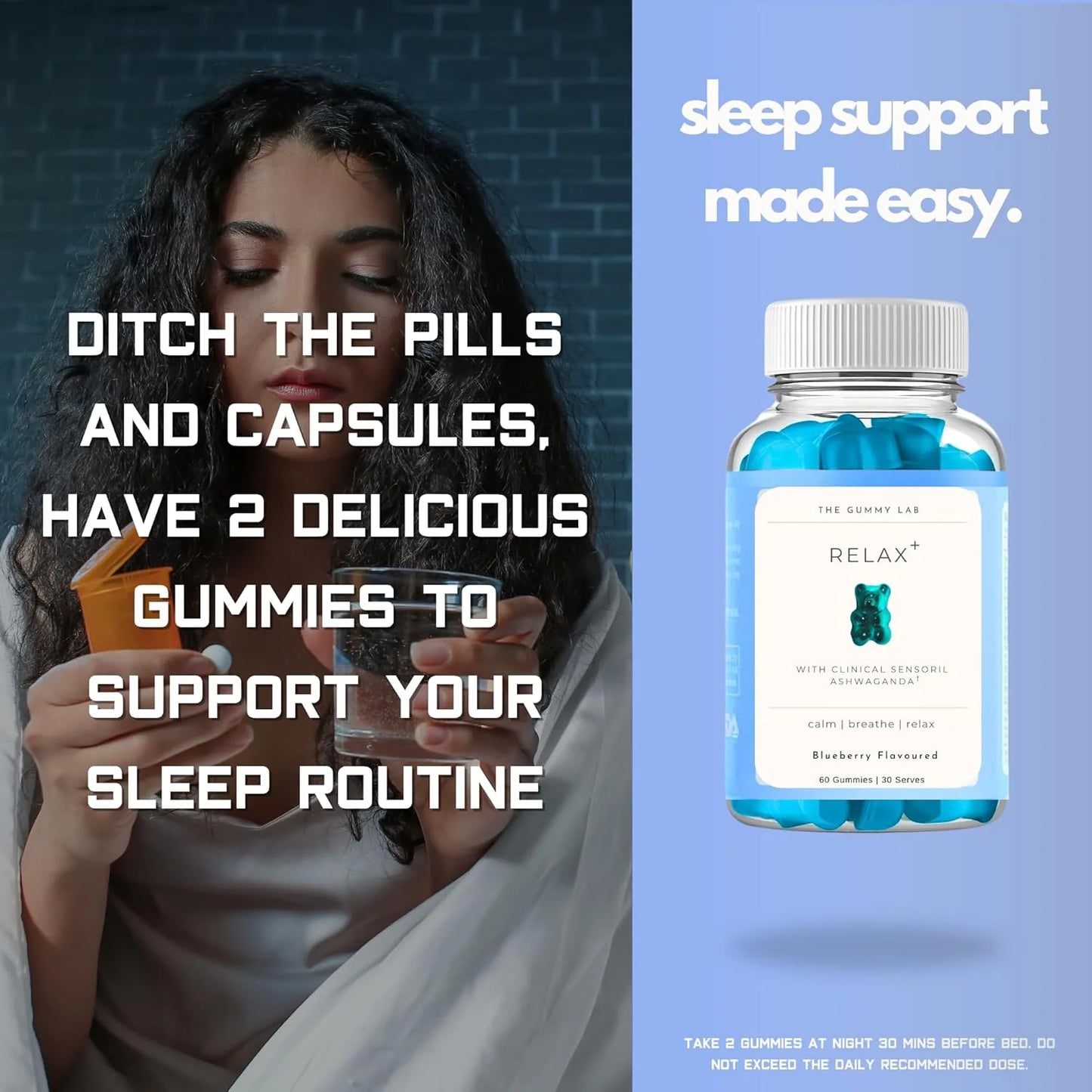 Relax+ Gummies with Sensoril Ashwagandha by Gummy Lab
