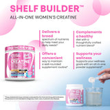 Clean Nutra Shelf Builder Women's Creatine Powder from USA