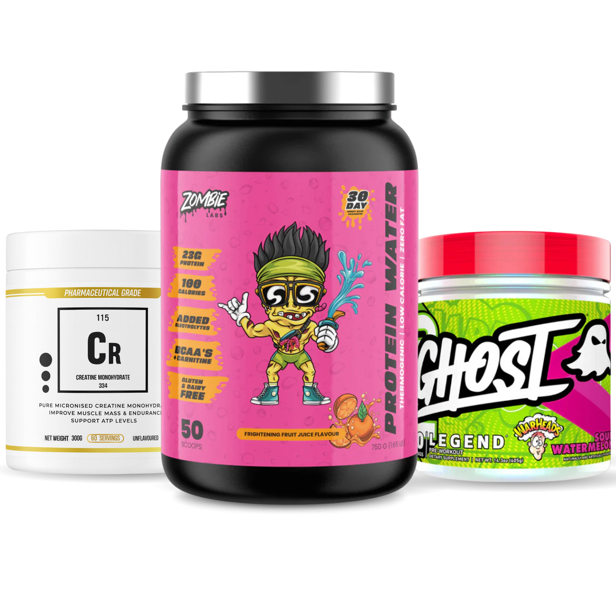 Ghost Stack Protein Water + Creatine + Ghost Legend Stack β Onyx Supplements