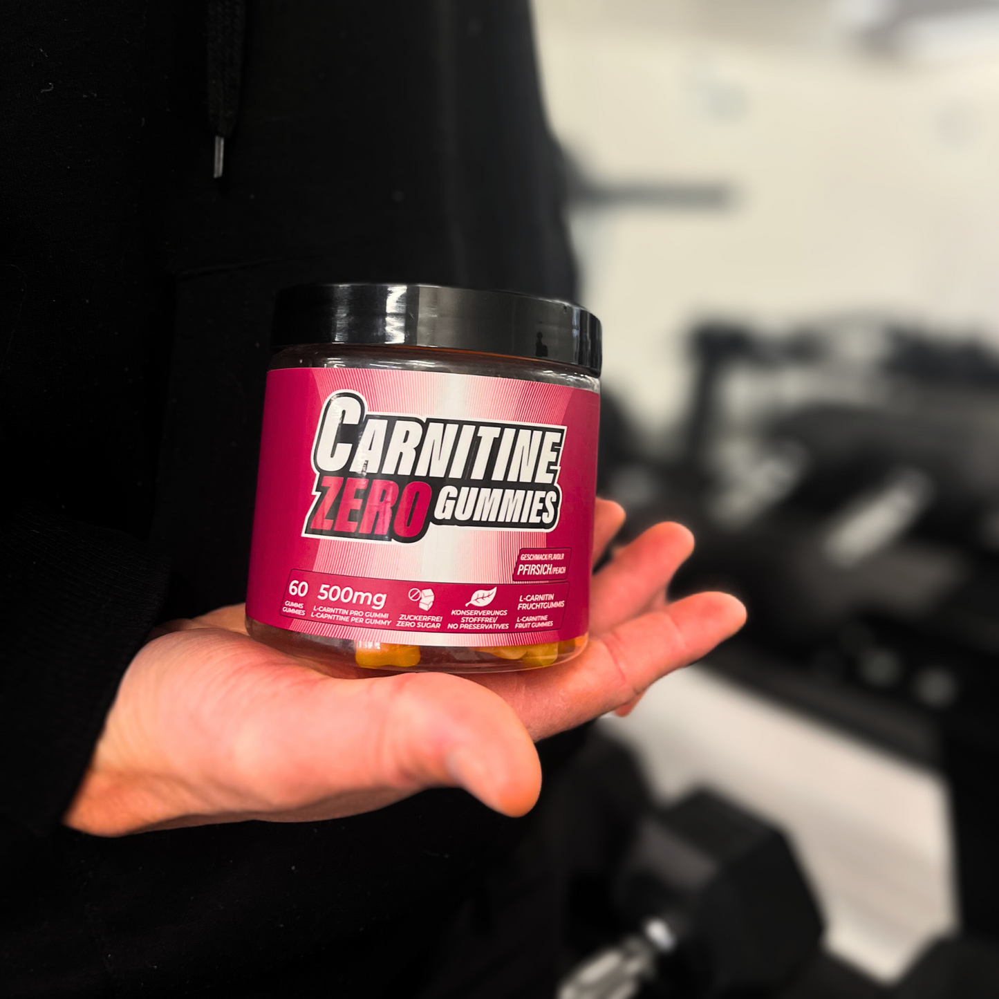 L-Carnitine Gummies 1000mg Peach, 30 Serves by The Gummy Lab