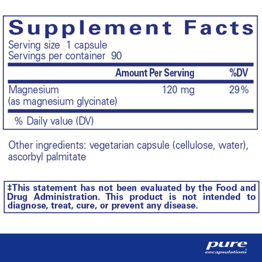 Pure Encapsulations - Magnesium Glycinate - 90 Capsules