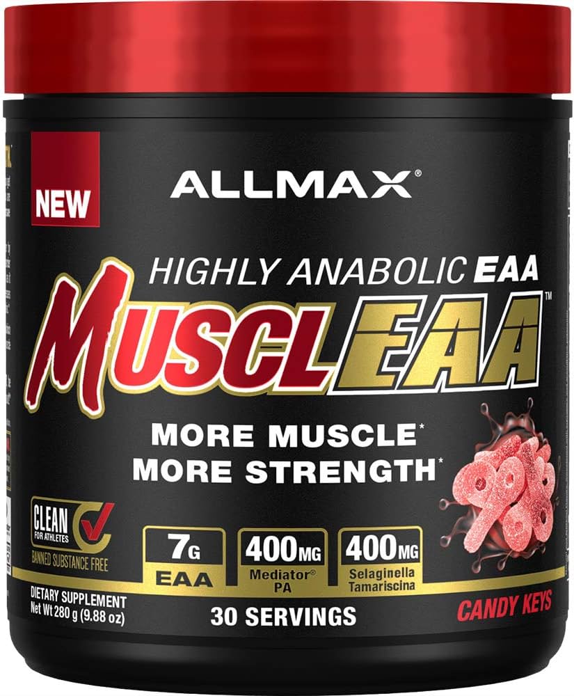 ALLMAX MusclEAA (30 Servings) 280g – Highly Anabolic EAA- Blue Shark