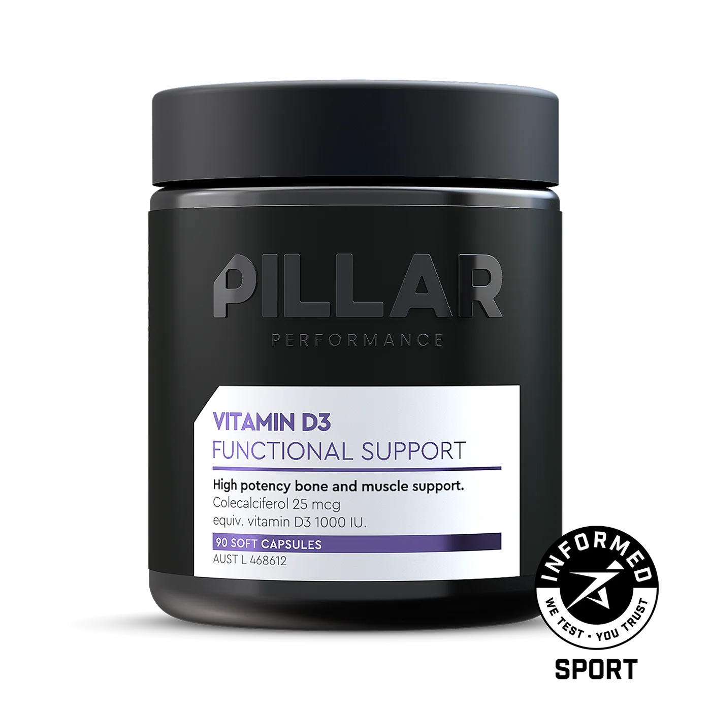 Pillar Performance - Vitamin D3 - 90 Capsules
