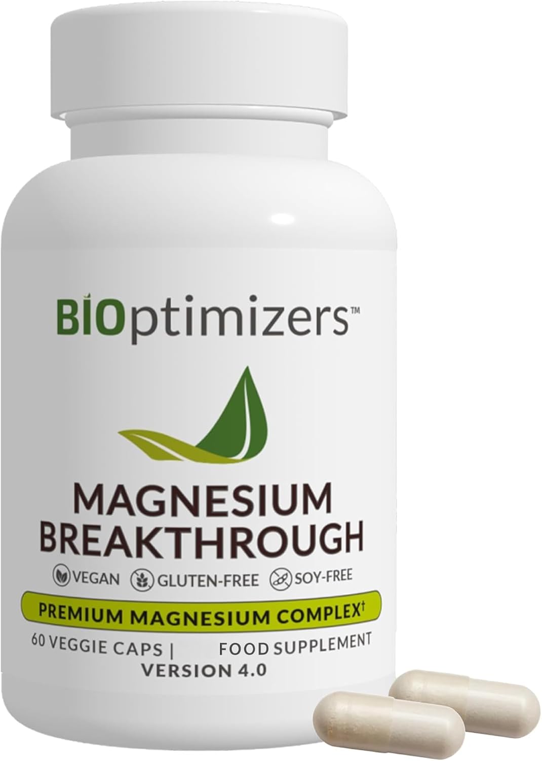 BIOptimizers - Magnesium Breakthrough - Premium Magnesium Complex - 60 Capsules
