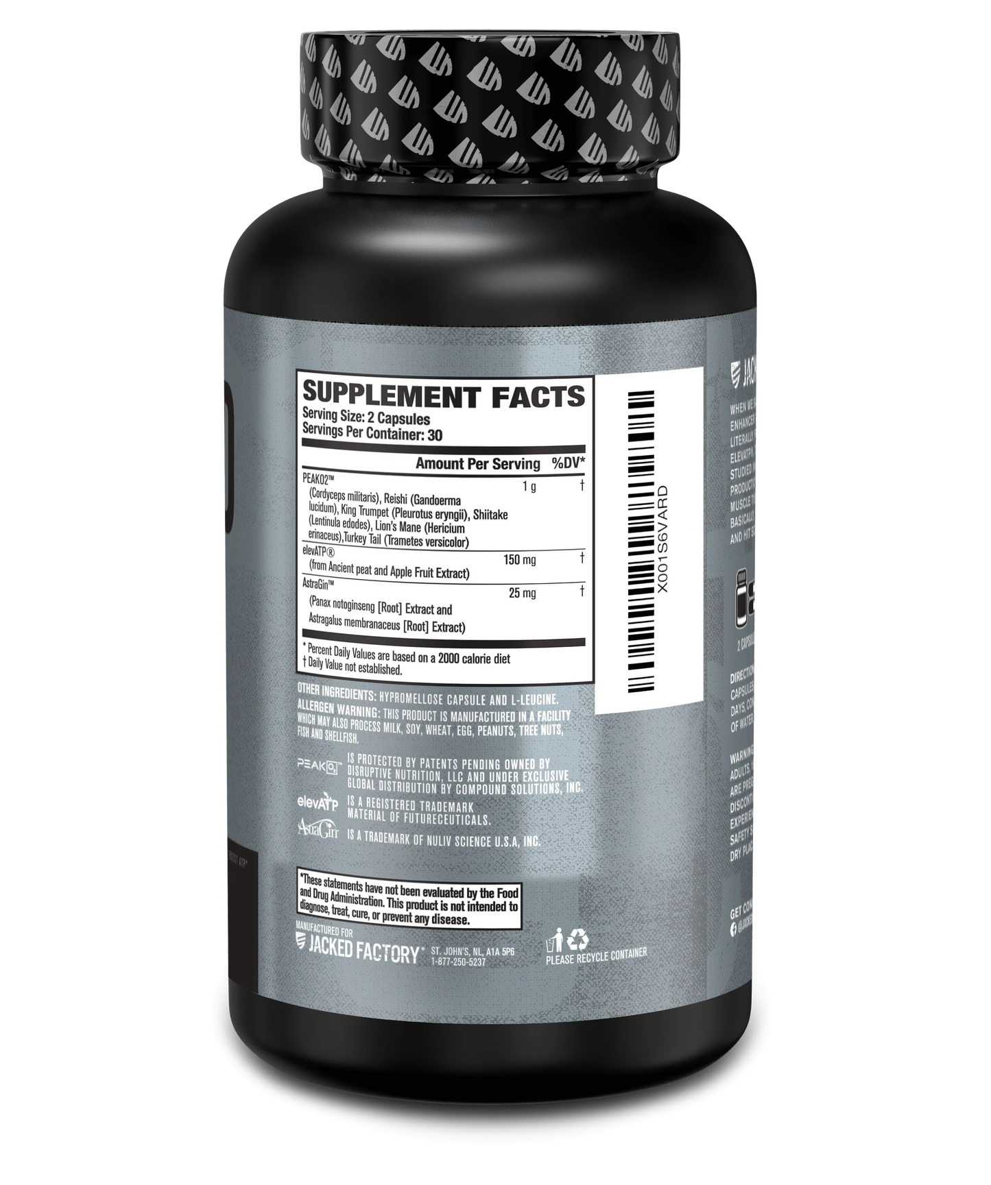Jacked Factory - Build XT - Muscle Builder w/ PeakO2® & ElevATP®