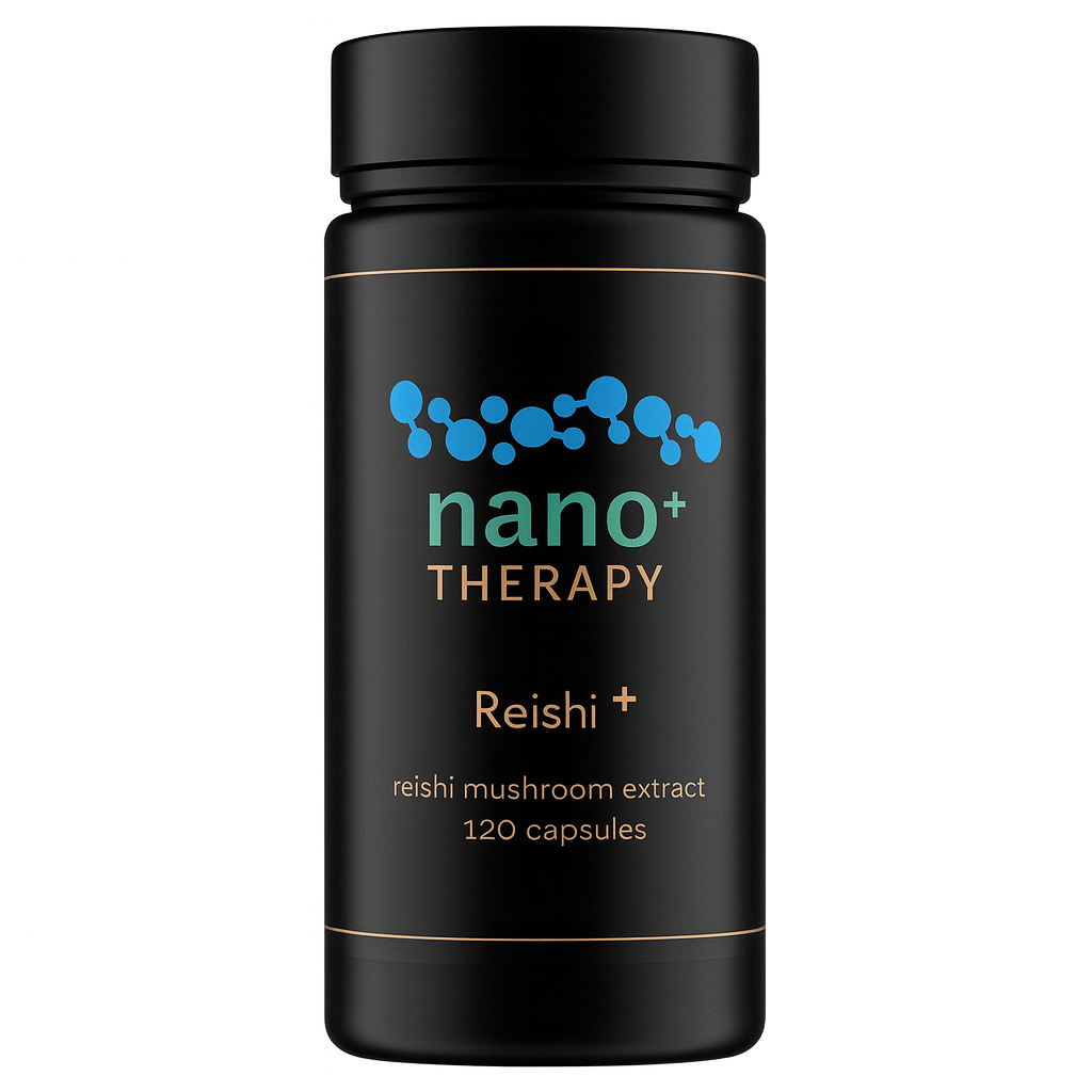 Nano+ Therapy - Reishi Mushroom Extract - Organic Natural Immunity Aid & Stress Relief - 120 Capsules