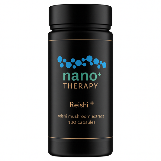 Nano+ Therapy - Reishi Mushroom Extract - Organic Natural Immunity Aid & Stress Relief - 120 Capsules