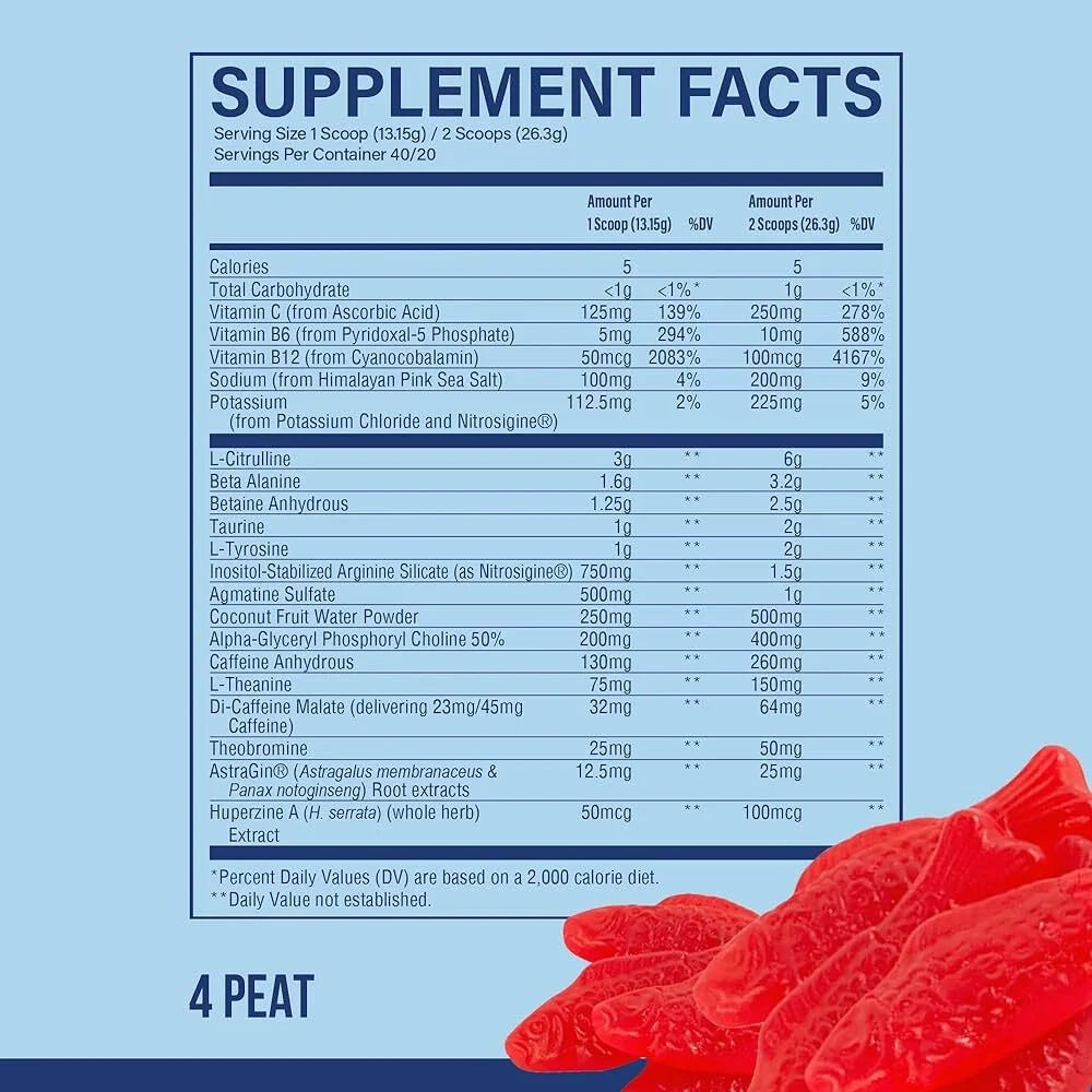 CBUM x RAW THAVAGE Pre-Workout - 40 Servings