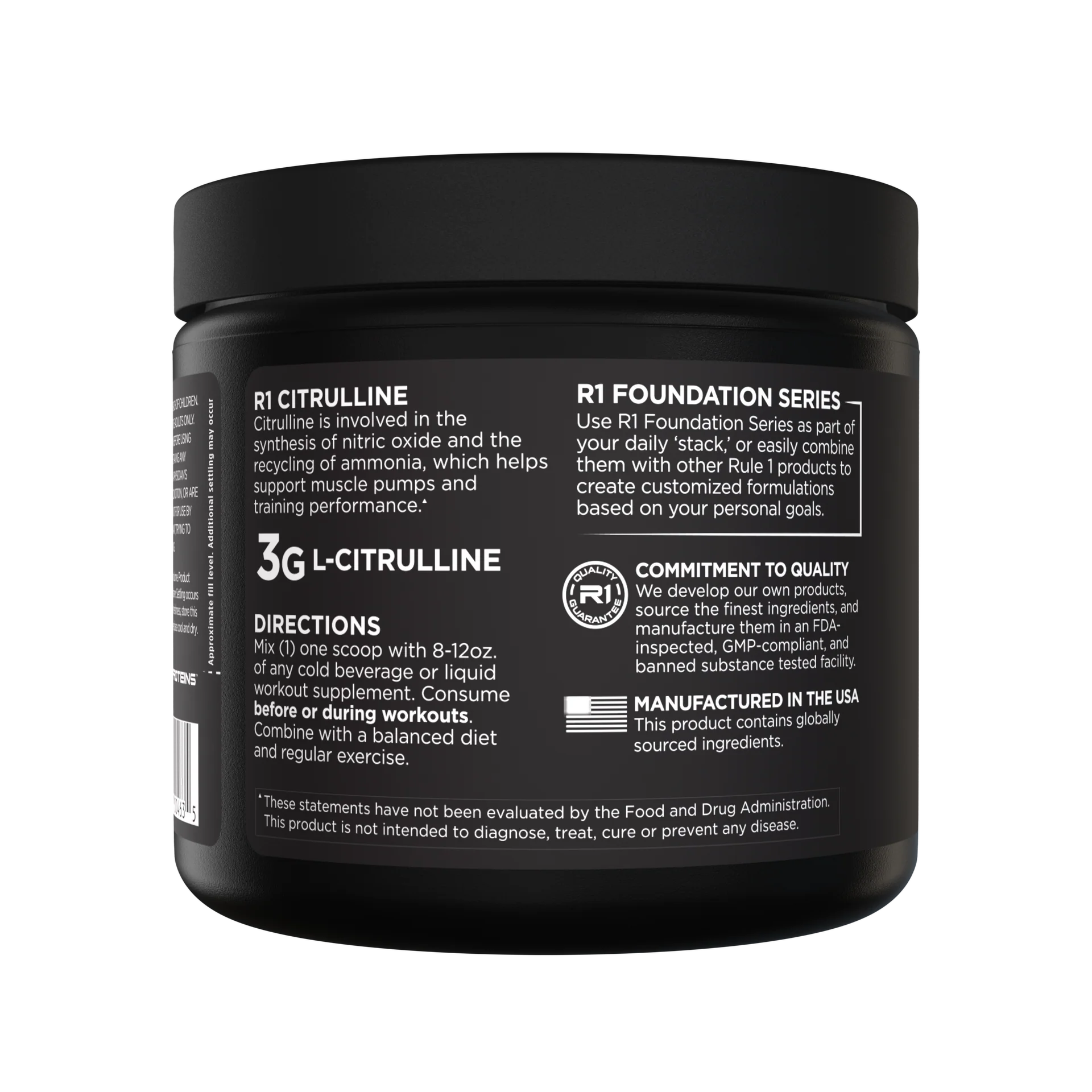 Rule 1 - L - Citrulline - 60 Serves
