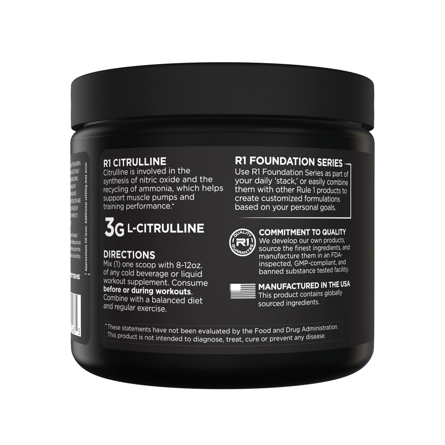 Rule 1 - L - Citrulline - 60 Serves