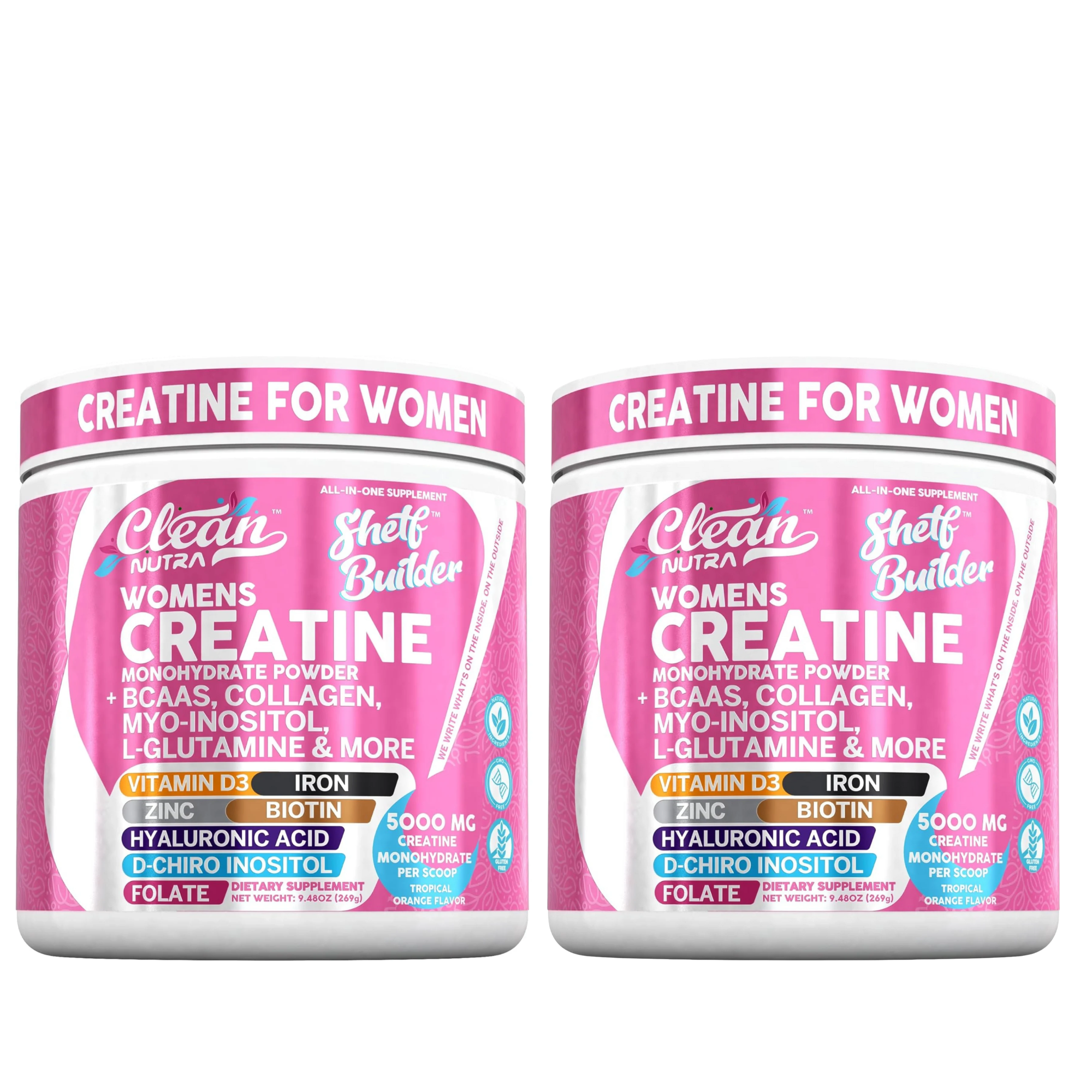 Clean Nutra Shelf Builder Women's Creatine Powder from USA