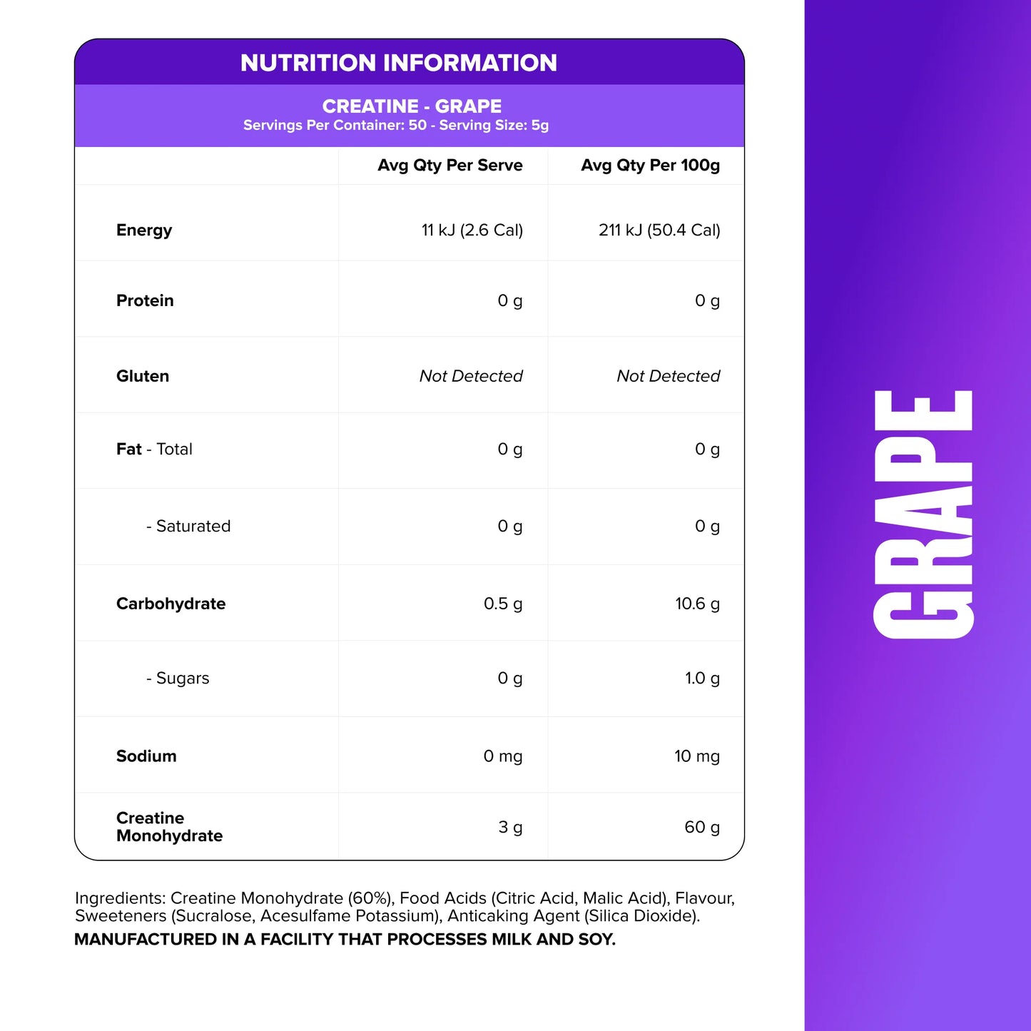 Muscle Nation - Creatine Monohydrate