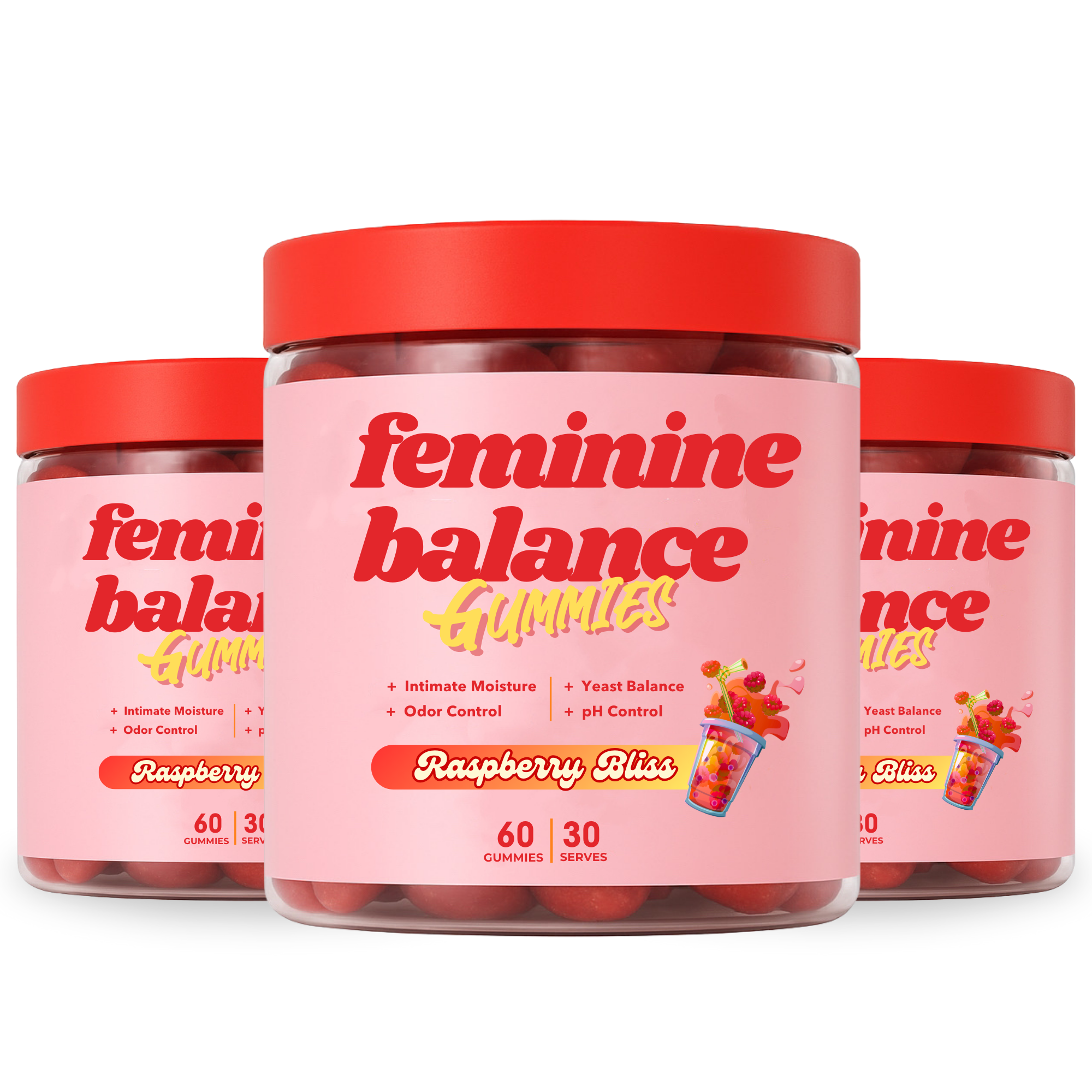 Women's Vaginal Probiotic Gummies with Cranberry