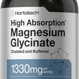 Horbäach - High Absorption Magnesium Glycinate - 1330mg - 250 Capsules