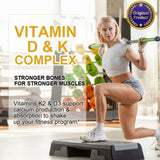 Vitamin D3 + K2 Softgels - 60 Count