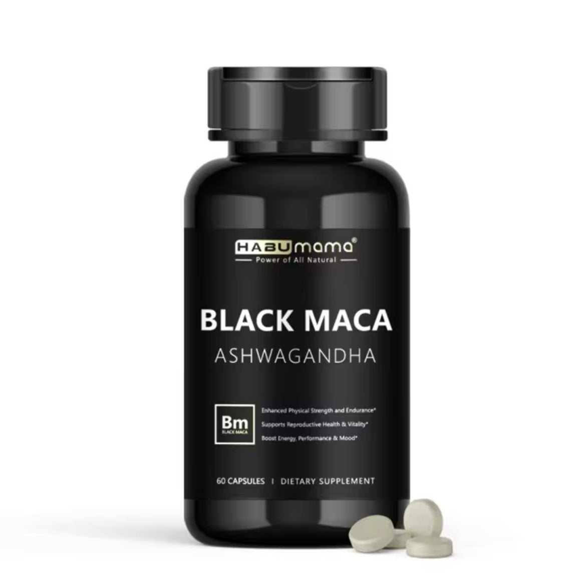 Black Maca with Ashwagandha - Natural Libido Booster