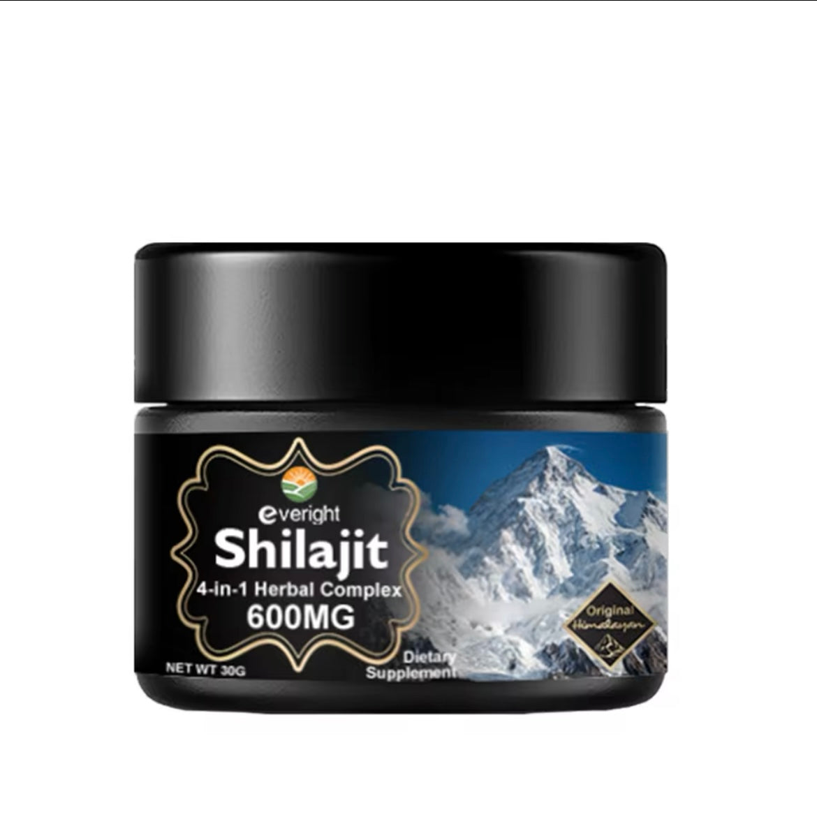 Everight Shilajit Resin with Fulvic Acid 600mg - 30g