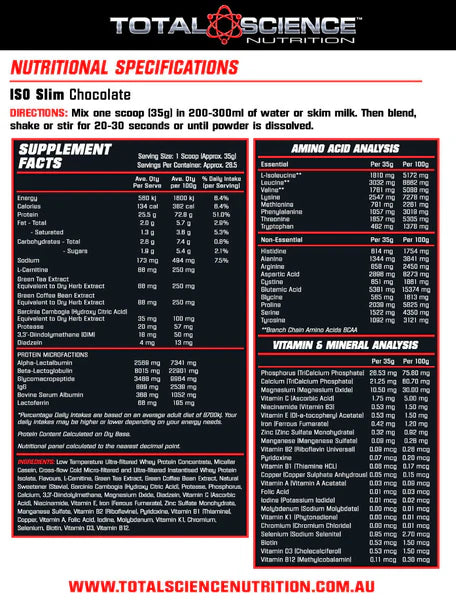 Total Science Isoslim - Fat Burner Protein