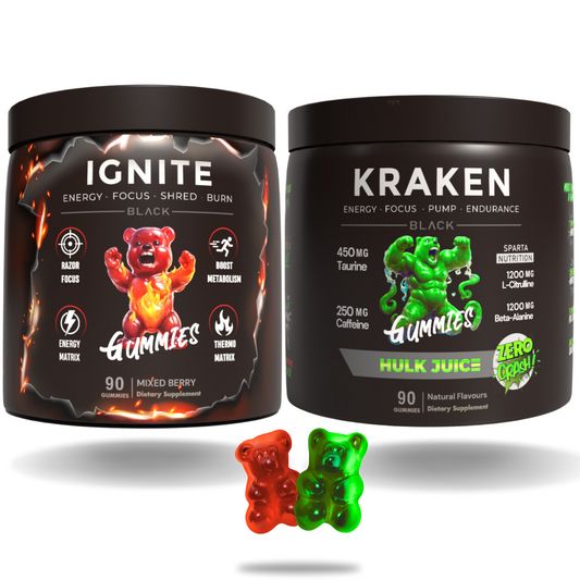 Ignite Fat Burner Gummies + Kraken Preworkout Gummies Twin Pack