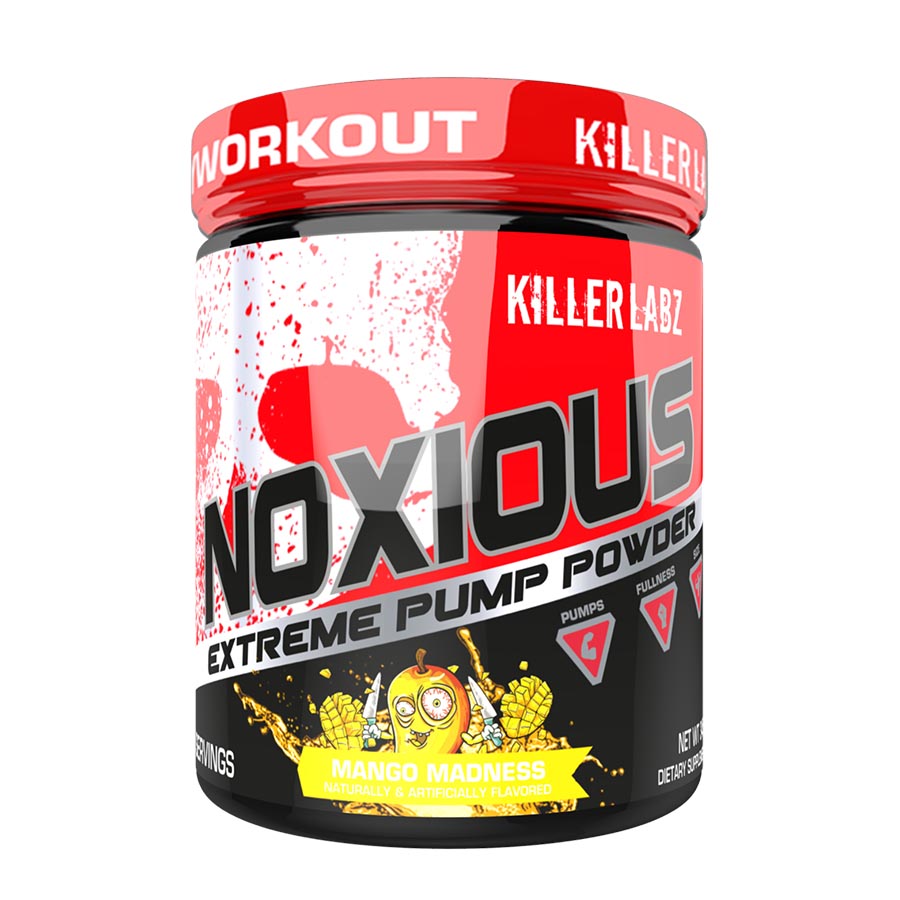 Killer Labz NOXIOUS – Stim-Free Extreme Pump Pre-Workout - 345g - 30 Serves