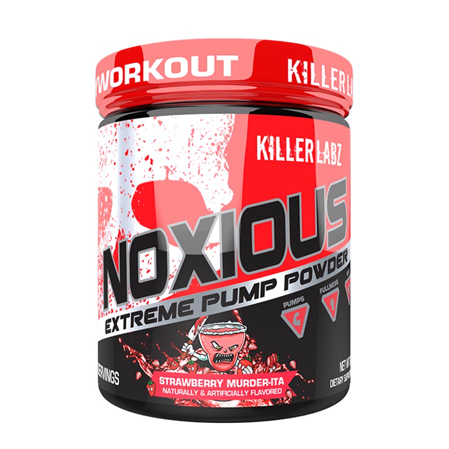 Killer Labz NOXIOUS – Stim-Free Extreme Pump Pre-Workout - 345g - 30 Serves