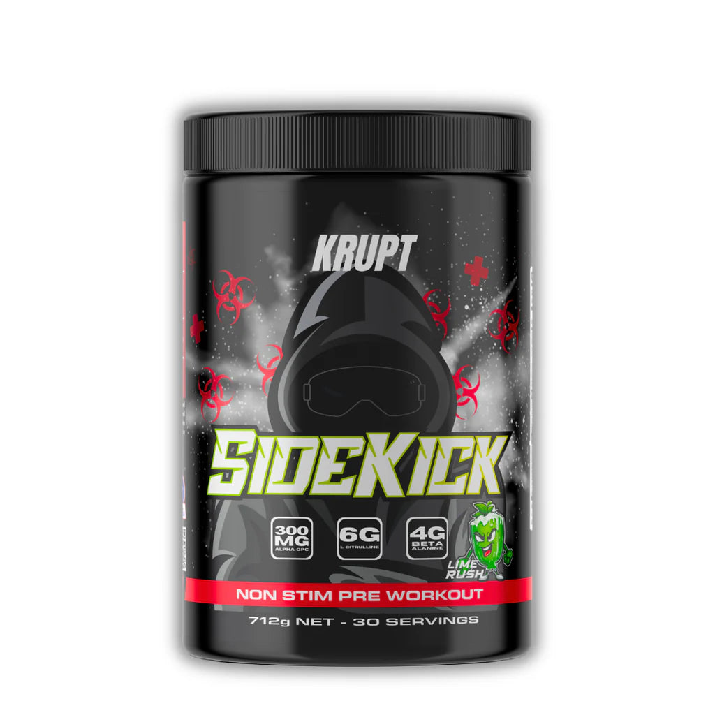 Krupt - SIDEKICK - Non-Stim Pre-Workout - 30 Serves