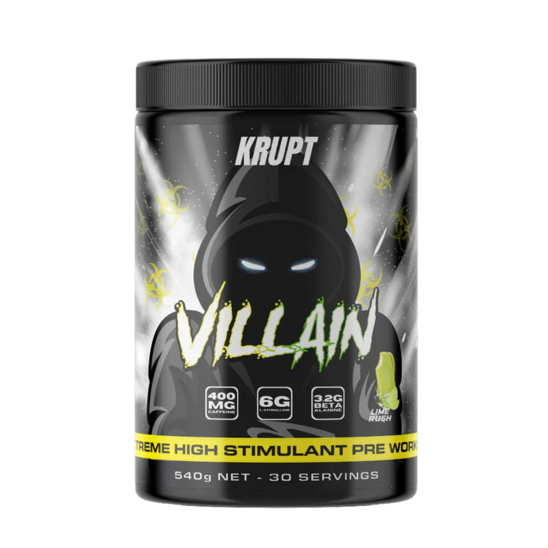 Krupt - Villian - Extreme High-Stimulant Pre-Workout - 30 Serves