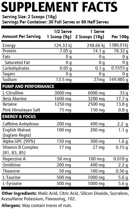 Krupt - Villian - Extreme High-Stimulant Pre-Workout - 30 Serves