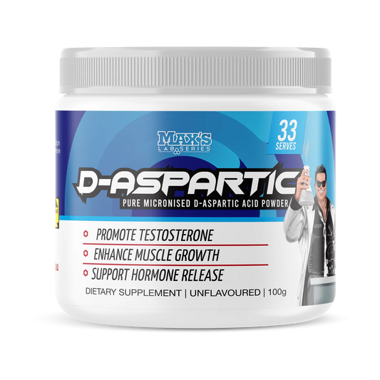 Max's Lab Series - D-Aspartic Acid - 33 Serves - Unflavoured