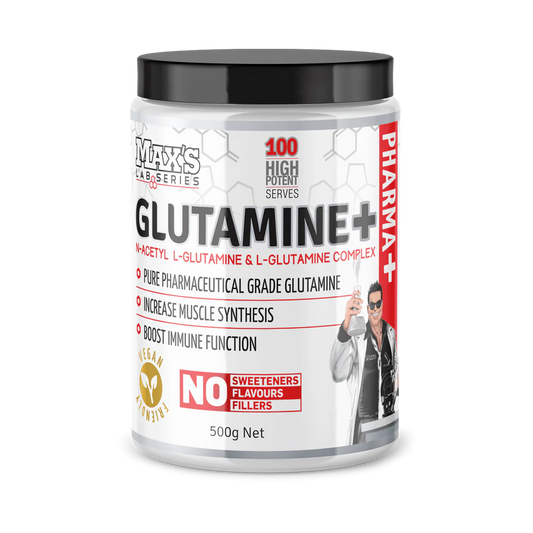 Max's Lab Series - Glutamine+ - 500g - 100 Serves