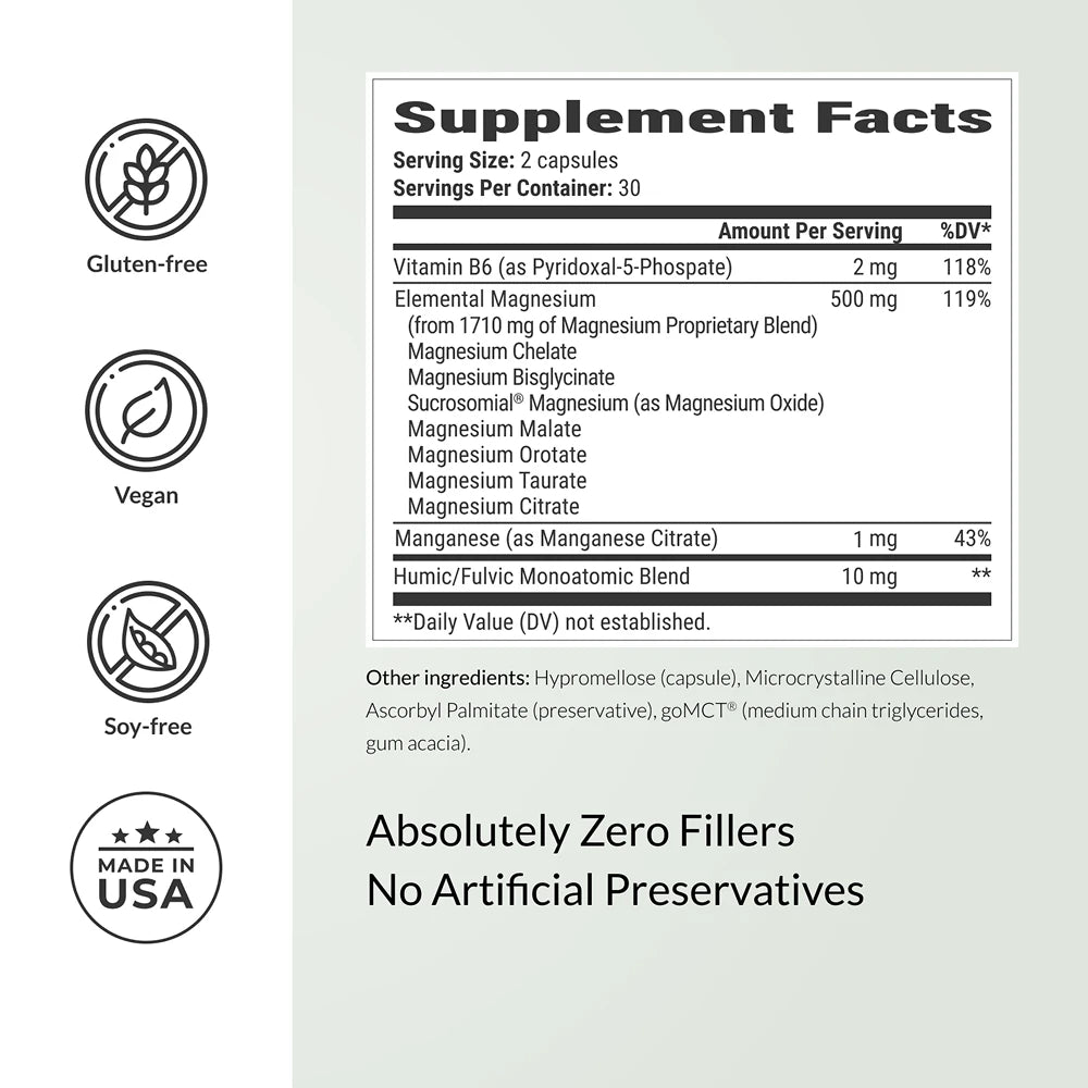 BIOptimizers - Magnesium Breakthrough - Premium Magnesium Complex - 60 Capsules