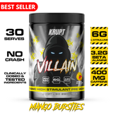 Krupt - Villain - Extreme High-Stimulant Pre-Workout - 30 Serves