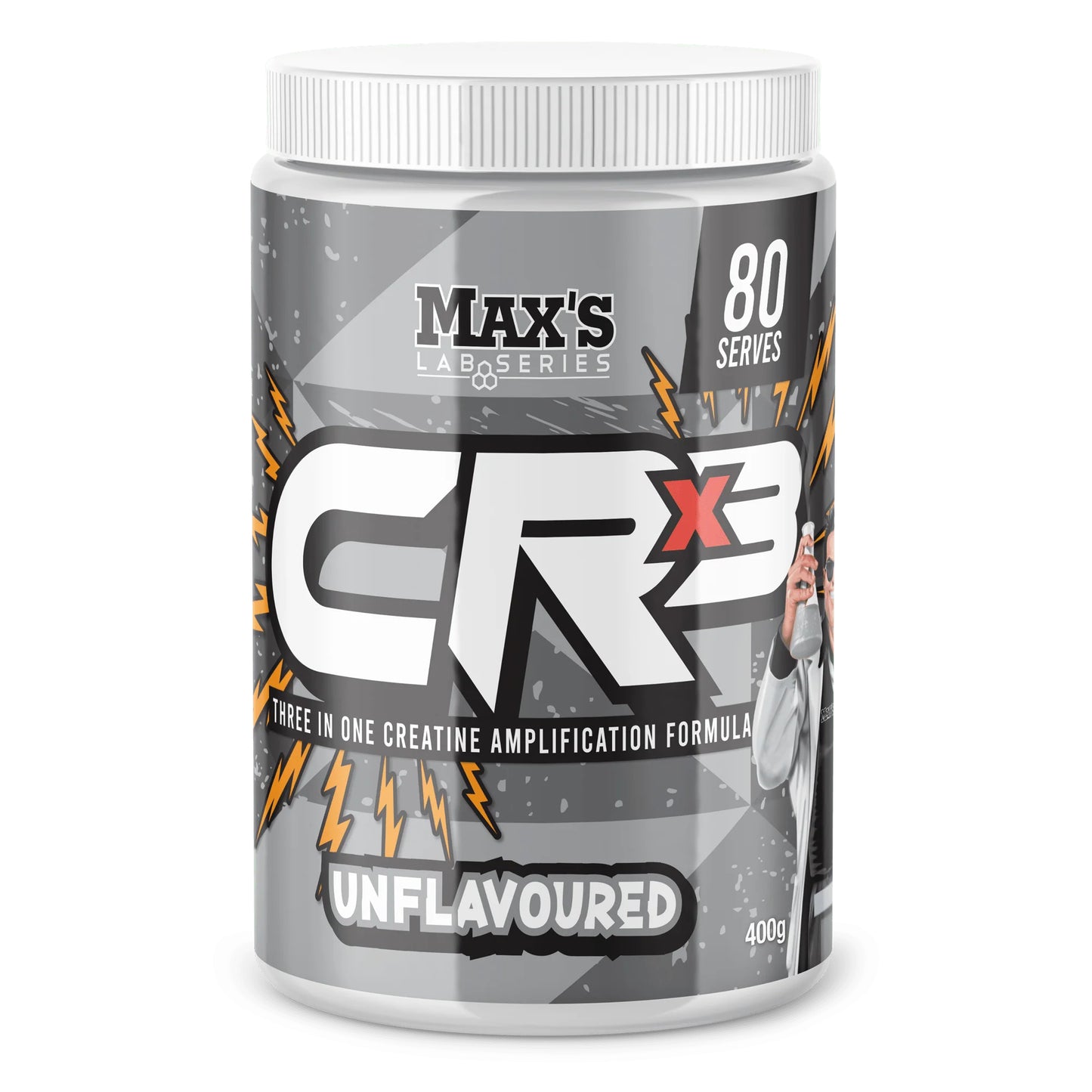 Max's Lab Series CRx3 Creatine Blend - 400g - 80 Serves