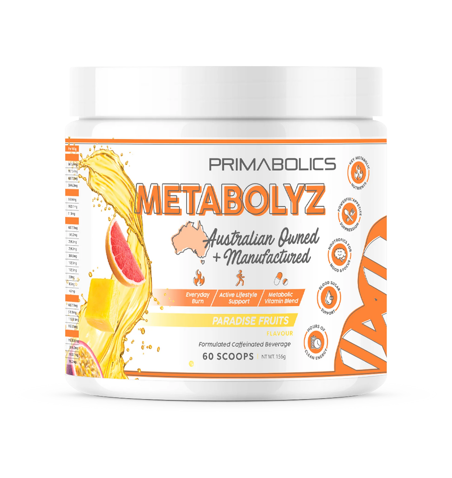 Primabolics Metabolyz - Metabolic Igniter - 60 Serves