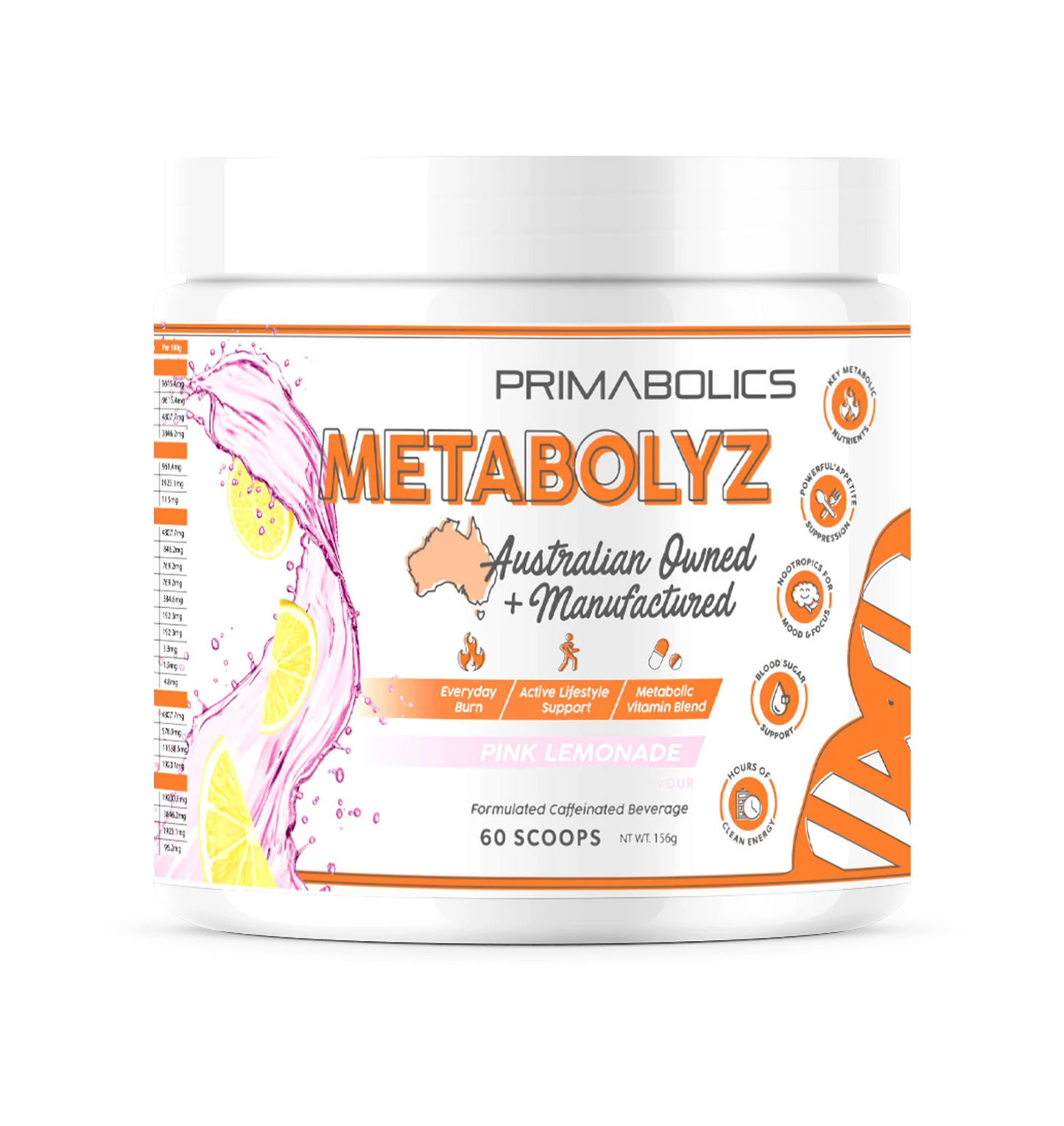 Primabolics Metabolyz - Metabolic Igniter - 60 Serves