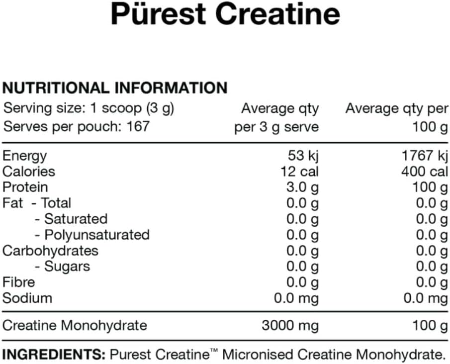 Switch Nutrition - Purest Creatine Monohydrate - 500g