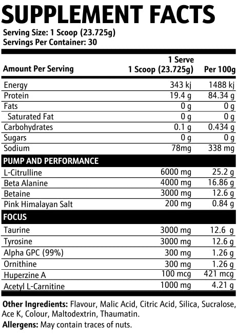 Krupt - SIDEKICK - Non-Stim Pre-Workout - 30 Serves