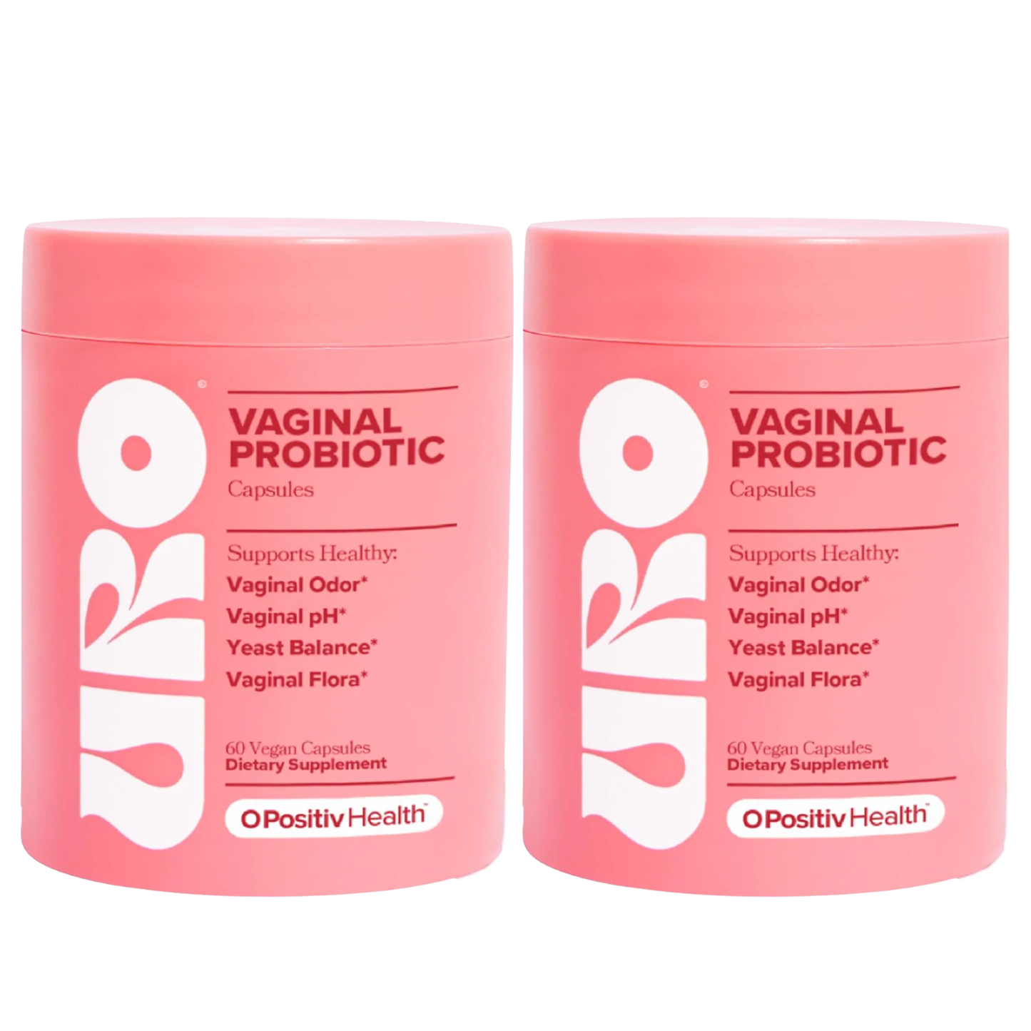 O Positiv - URO - Vaginal Probiotic – pH Balance & Odor Support for Women – 60 Caps
