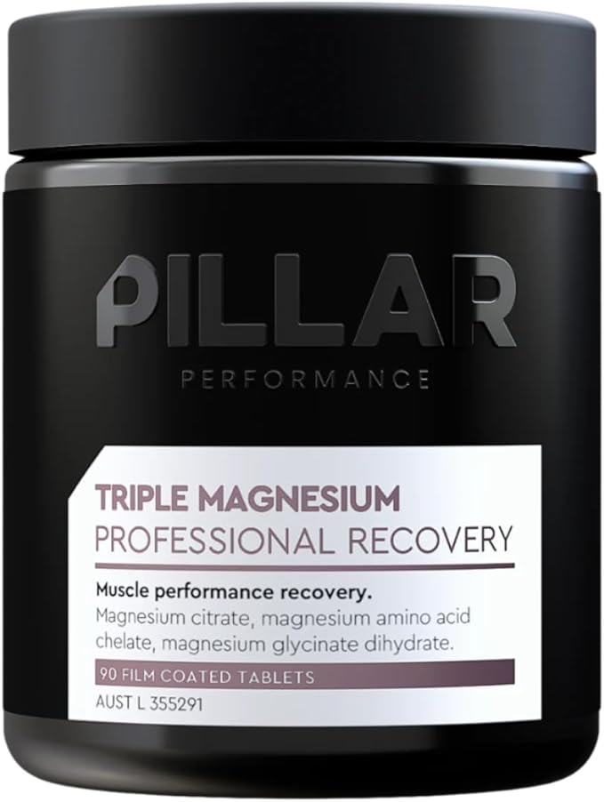 Pillar Performance - Triple Magnesium - Professional Recovery Supplement - 90 Tablets