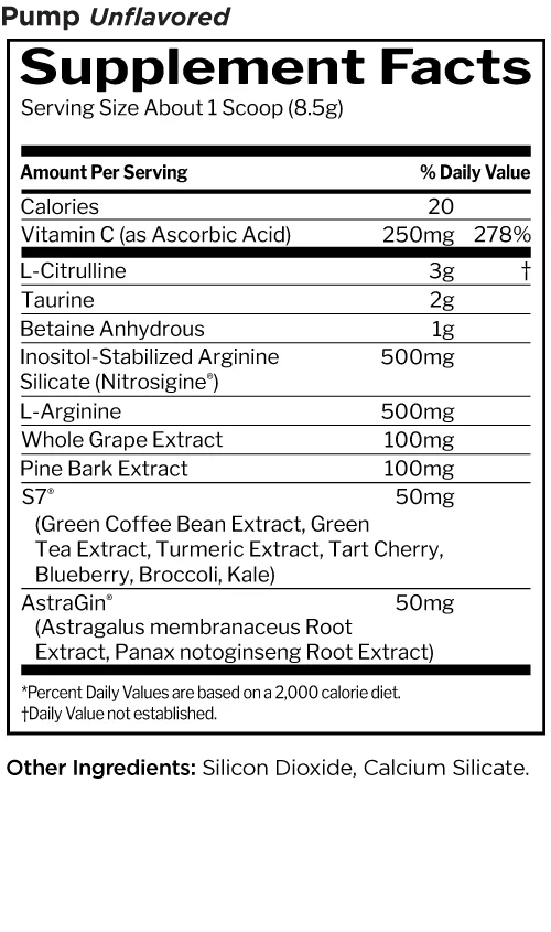Rule 1 - R1 Pump Pre-Workout - 30 Serves
