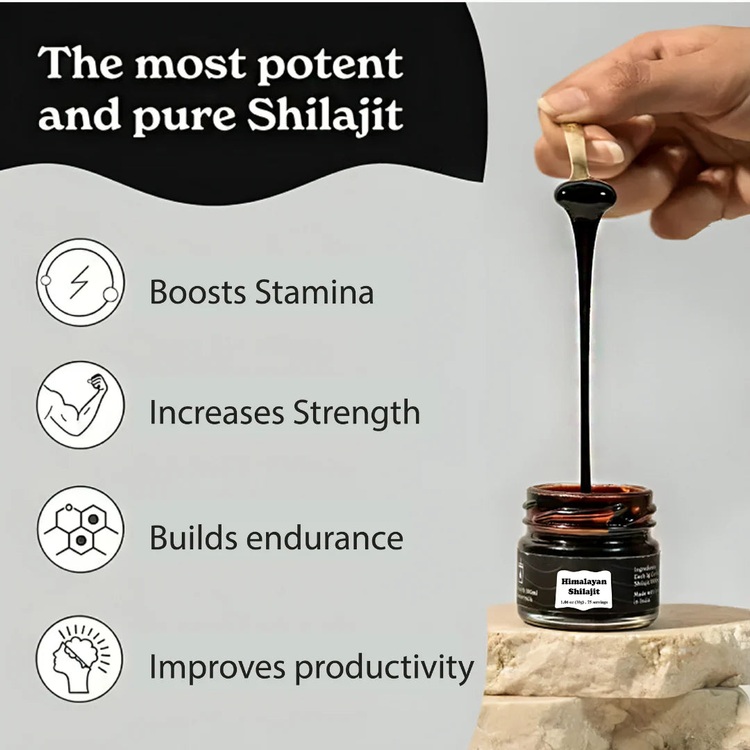 Himalayan Shilajit - Pure Shilajit Resin - 30g (60 Serves)