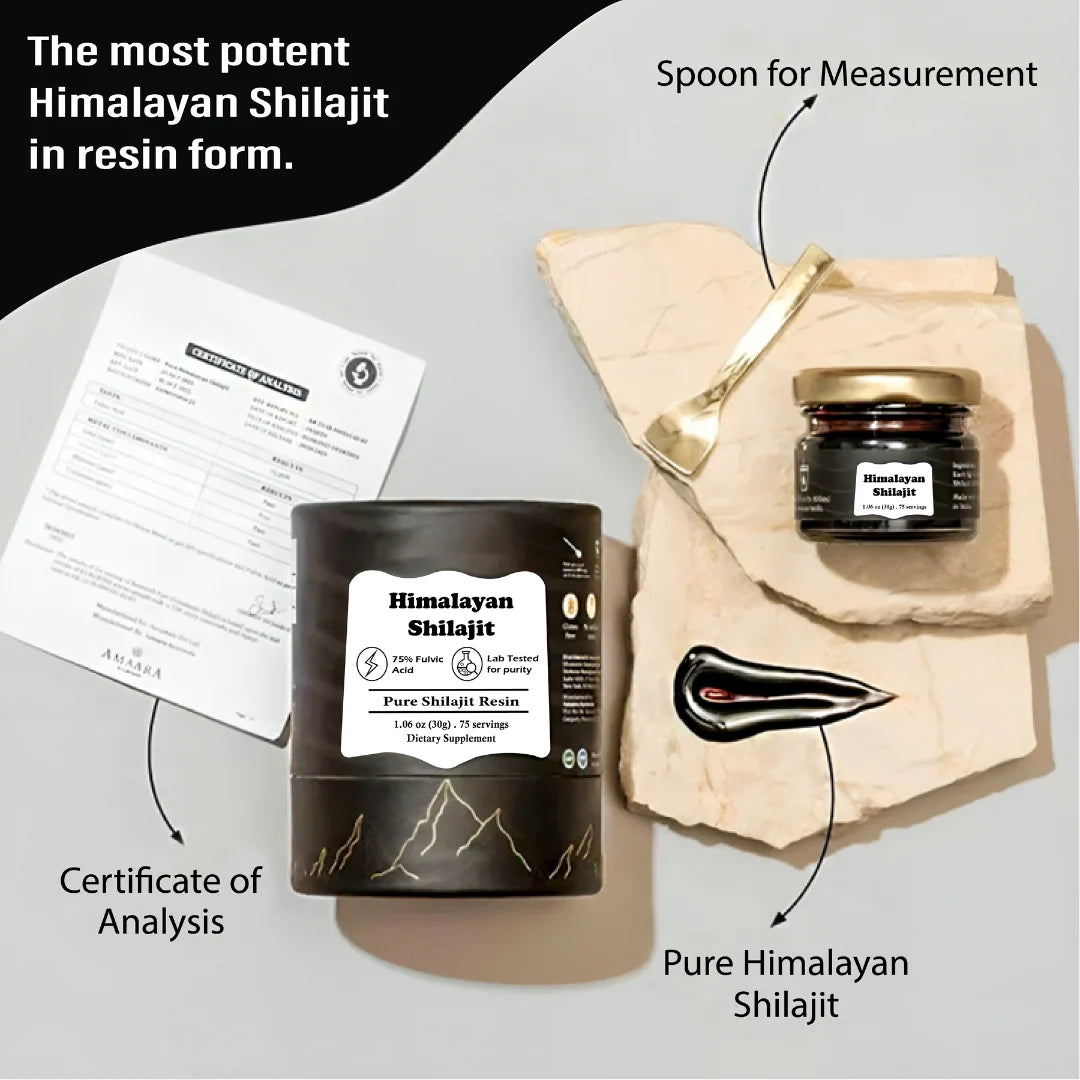 Himalayan Shilajit - Pure Shilajit Resin - 30g (60 Serves)