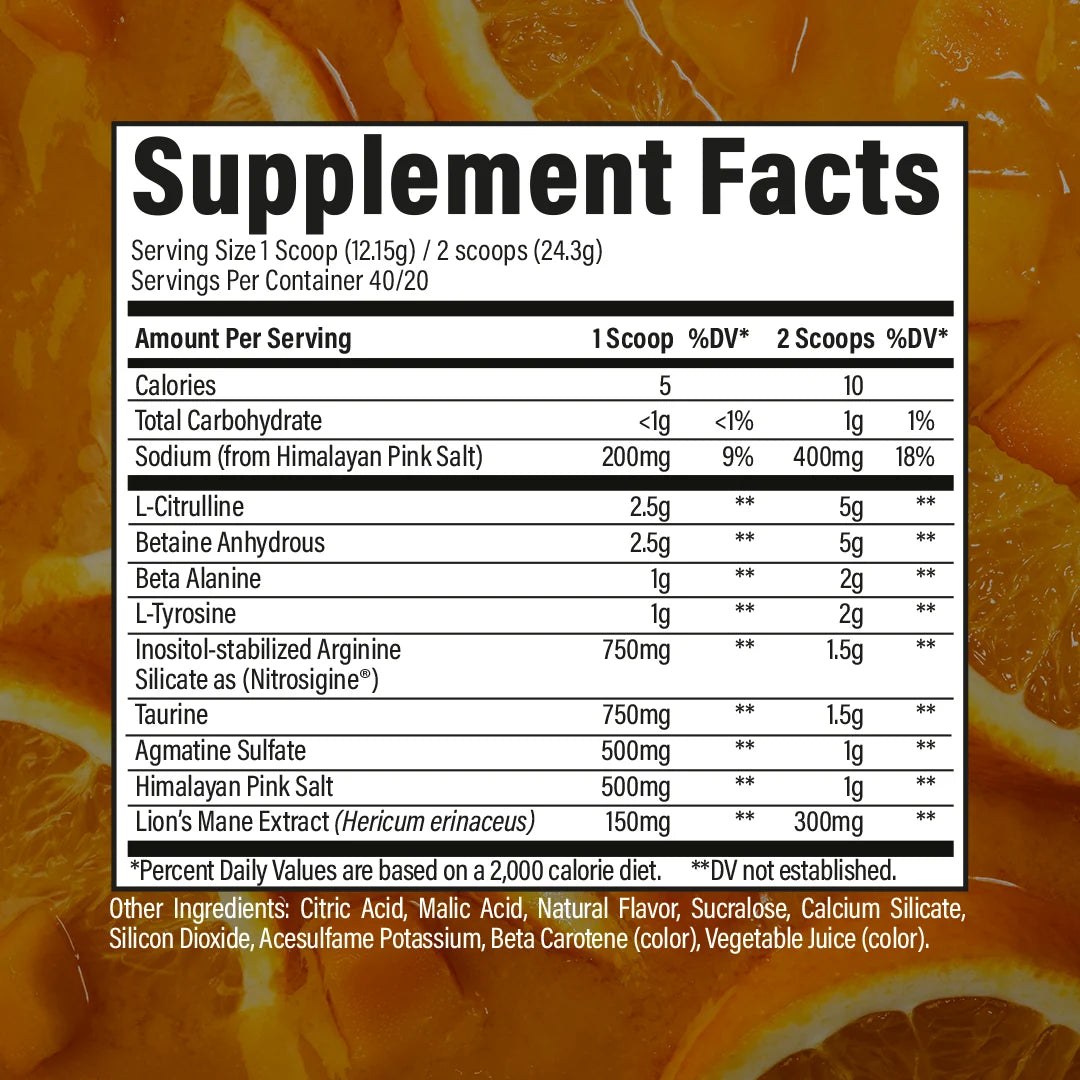Raw Nutrition - Pump - Non-Stim Pre-Workout - 40 Serves