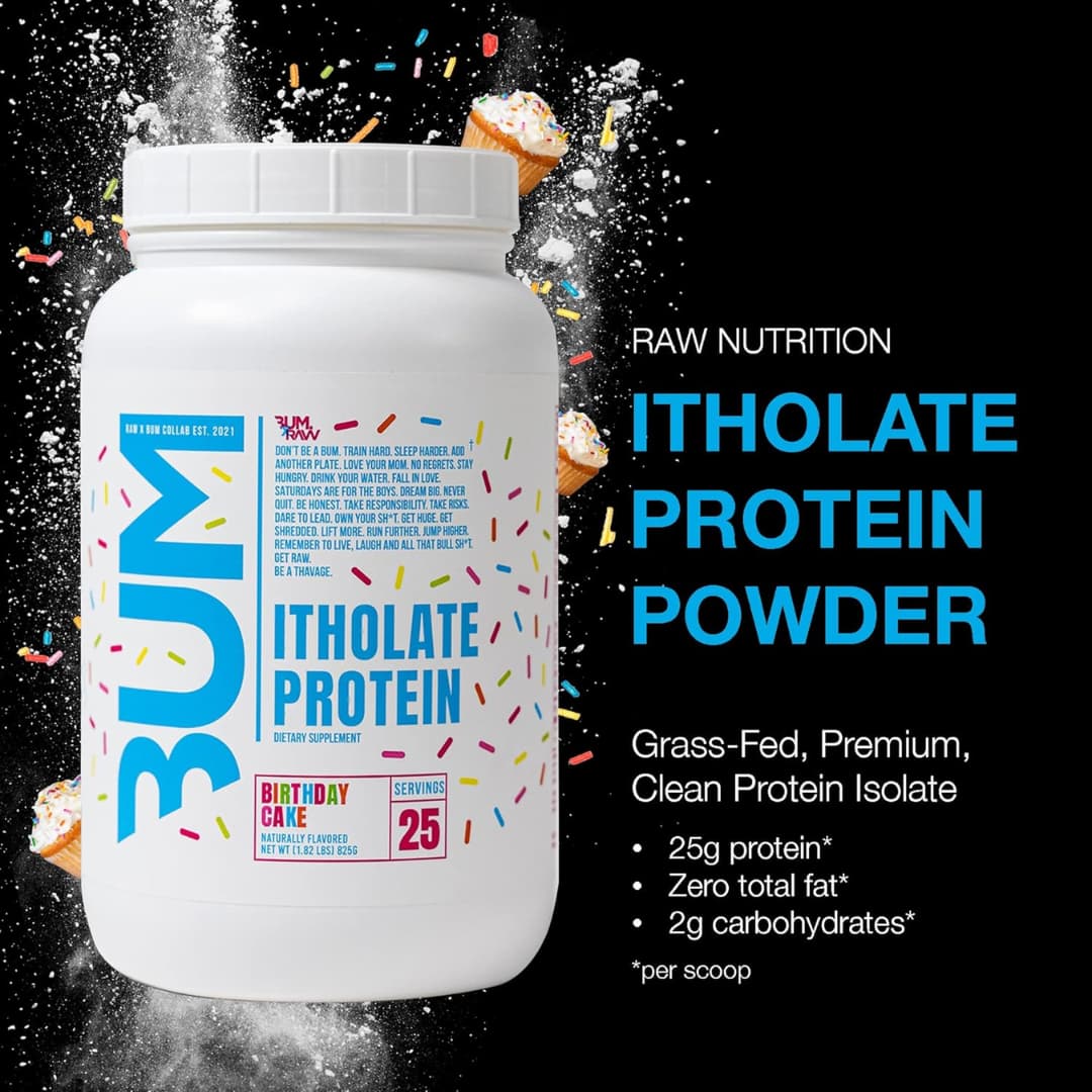 RAW Nutrition - ITHOLATE By CBUM - 100% Whey Isolate - 25 Serves