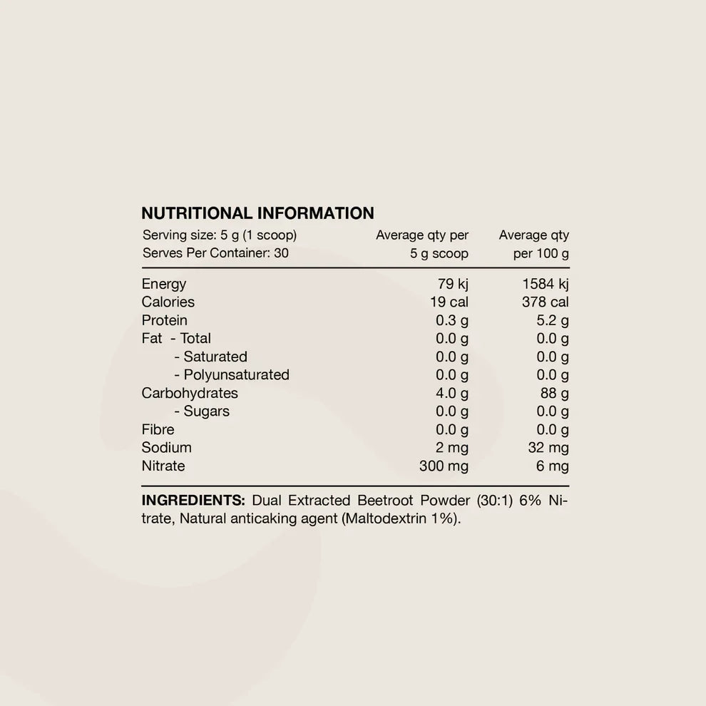 Switch Nutrition - Beetroot Powder - Triple Strength - 30 Serves