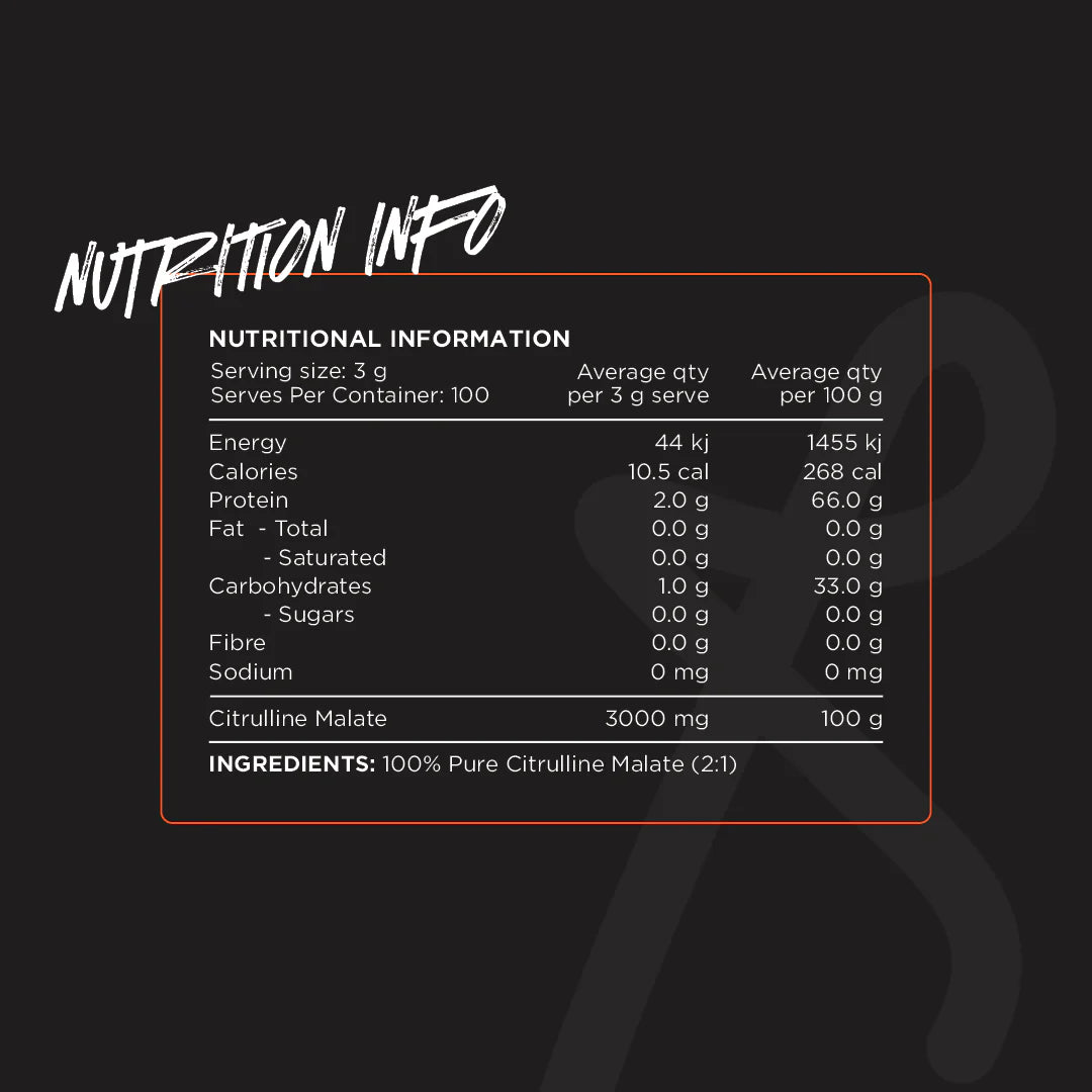 Switch Nutrition - Citrulline Malate - 100 Serves