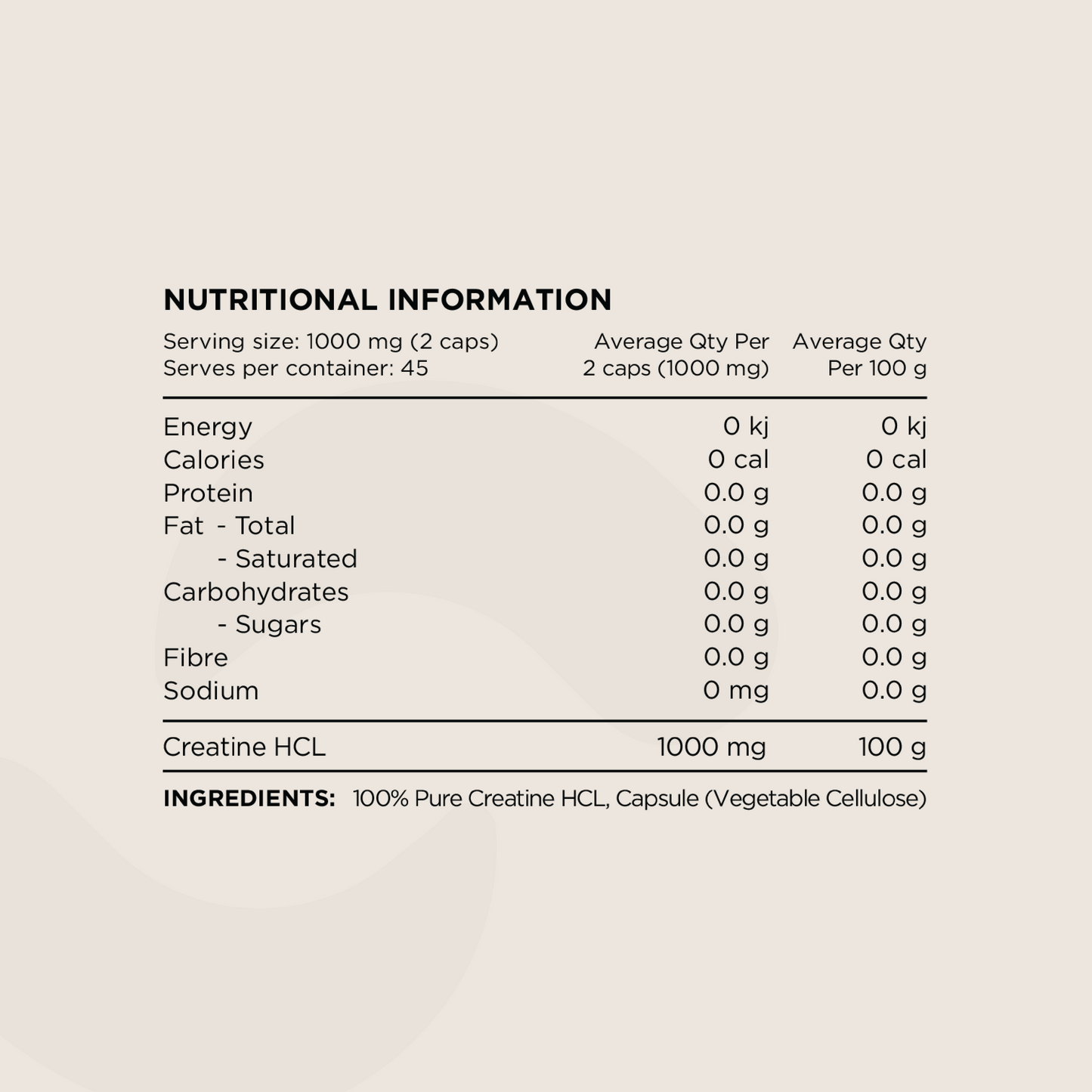 Switch Nutrition - Essentials - 100% Pure Creatine HCL Capsules
